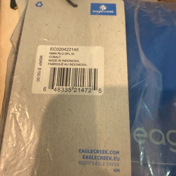 Eagle Creek XL-Blue Rolling Duffel Bag - Picture 9 of 9